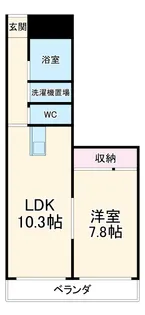 VIP-IN太平洋ノースヒルズ【3階】の間取り