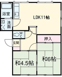 サン・エトワールB【1階】の間取り