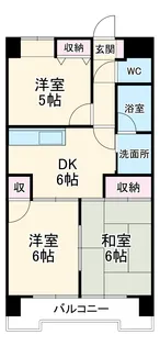 ル・ド・ソレイユ【5階】の間取り