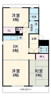 松沢マンション【3階】の間取り