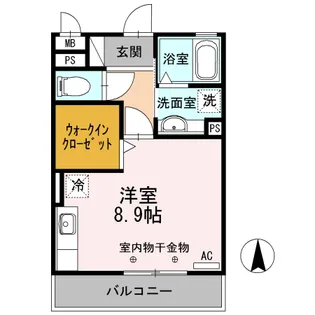 グリーンシャトー三園【3階】の間取り