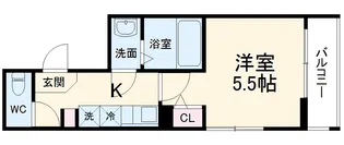 MELDIA東大宮【1階】の間取り