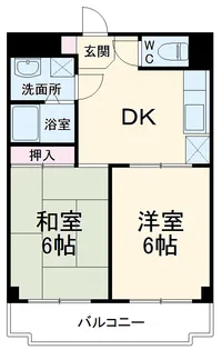 メゾンド・パーシモン【4階】の間取り