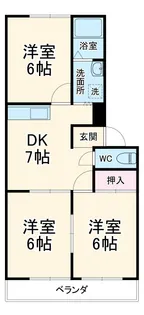 ルフランパレス【302号室】の間取り