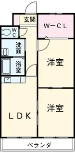 シダーフィールド【3階】の間取り