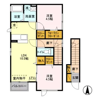 アルシオン C【201号室】の間取り