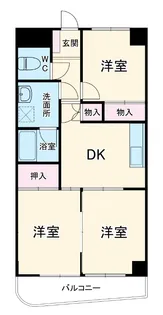 サンヒルズ松和花壇【5階】の間取り