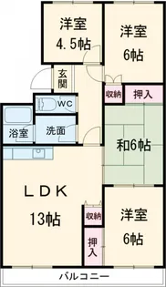 三豊マンション瑞穂【2階】の間取り