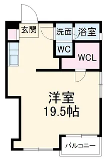 第1知商ビル【401号室】の間取り