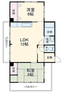 コーポ本山【202号室】の間取り