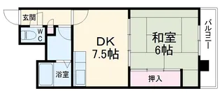 アメニティ雁道【2階】の間取り