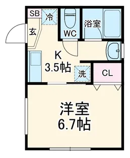 メゾンK【1階】の間取り