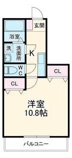 ハイツ田戸Ⅱ【207号室】の間取り