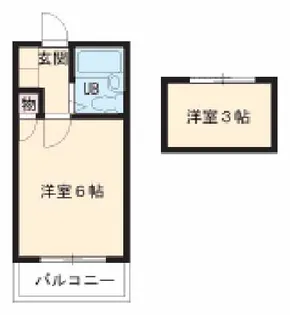シャイン鳴尾【2階】の間取り