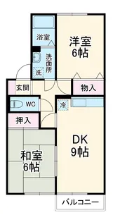 ヴァレンサ氷川B【1階】の間取り