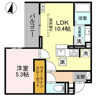 エンテスカリオン【1階】の間取り