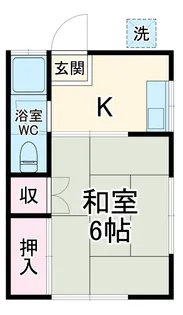 田島荘【2階】の間取り