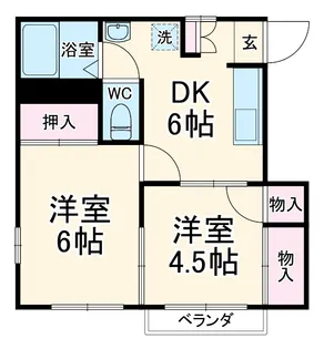 ブリーゼ美郷台【205号室】の間取り