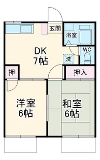 フォーブル南林間Ⅰ【2階】の間取り