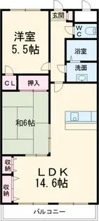 ネオグランデ21【1階】の間取り