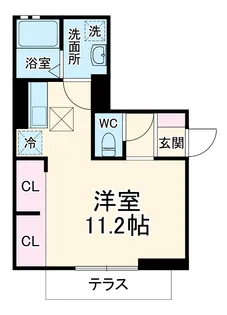 スタブリテラス桑名【2階】の間取り