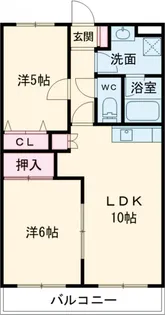 ルミエール中居 壱番館【303号室】の間取り