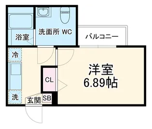 カインドネス海老名Ⅱ【3階】の間取り
