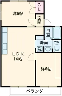 ロビンソン飯塚 A【1階】の間取り