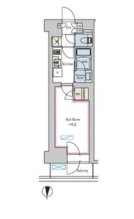 Brillia ist池尻大橋【2階】の間取り