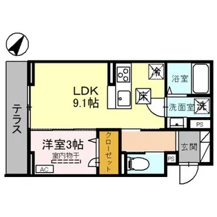 DーSERENO弥生【1階】の間取り