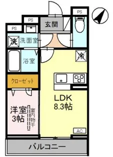 D−Sereno弥生【2階】の間取り