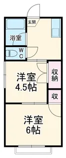 サンハイツ【2階】の間取り