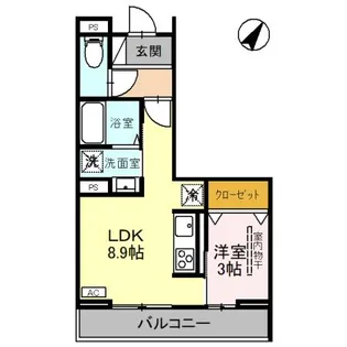 D−Sereno弥生【3階】の間取り