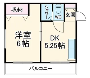 第2天照マンション【1階】の間取り