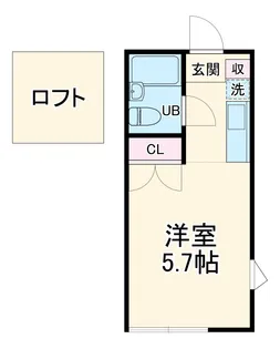 クレア湘南【101号室】の間取り