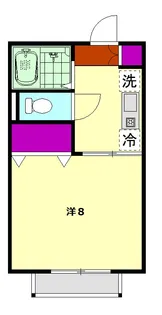 グラドール一條 Ⅱ【202号室】の間取り