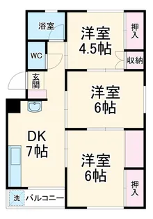 BLUE ROSE咲【4階】の間取り