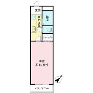 ルピナスUMESATO【3階】の間取り