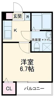 フィローネ高畑【2階】の間取り