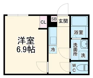 カインドネス海老名【1階】の間取り