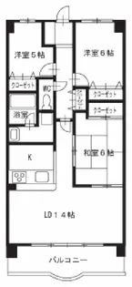 クレストヒルズ東山【2階】の間取り