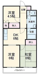 マンションはなき1【201号室】の間取り
