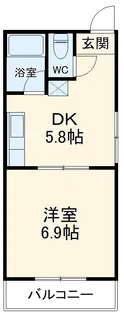 PERAコーポ【202号室】の間取り
