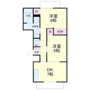 ライトアップ萩丘1番館【3階】の間取り