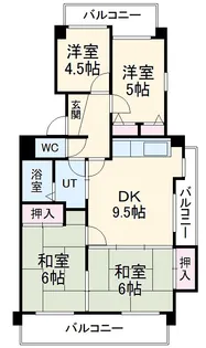 ベルメゾン極楽【401号室】の間取り