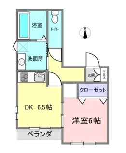 オリエンタルコーポ【1階】の間取り