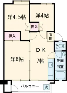 富士見町住宅 18号棟【112号室】の間取り