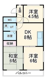 カルフール則武【3階】の間取り