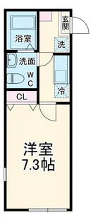 パーセリア石川町【303号室】の間取り