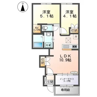 プルミエ【1階】の間取り